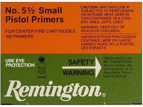 Remington Small Pistol Primers #1-1/2